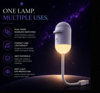 Mini Galaxy Star Projector Night Lamp, 2-in-1 Starry Sky and LED Night Light with Flexible USB Cable, Portable Moon Projection Lamp