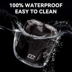 Waterproof Rechargeable Portable Shaver with Multi-Functional Display